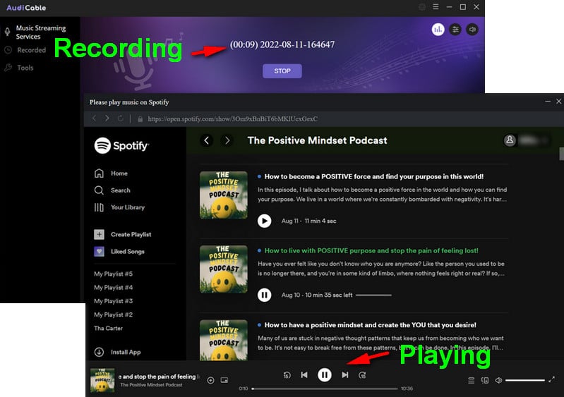 Start Recording Spotify Podcast