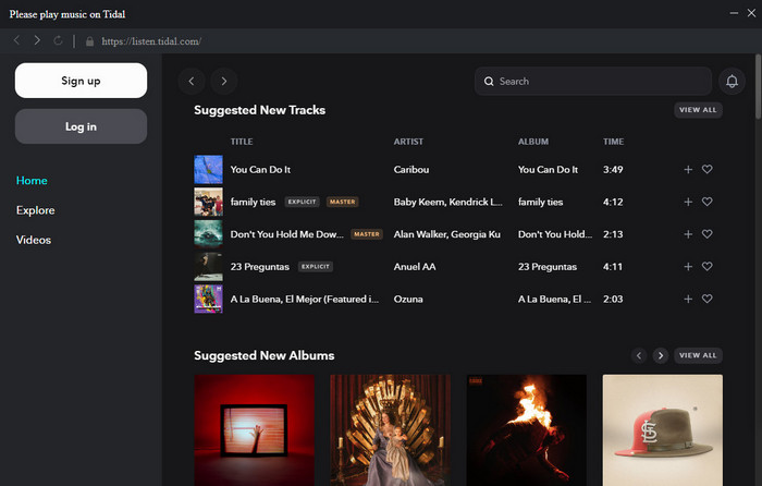 open tidal music