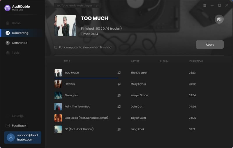 Start Converting YouTube Music